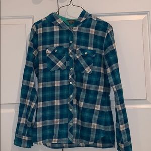 Eddie Bauer Hooded Flannel